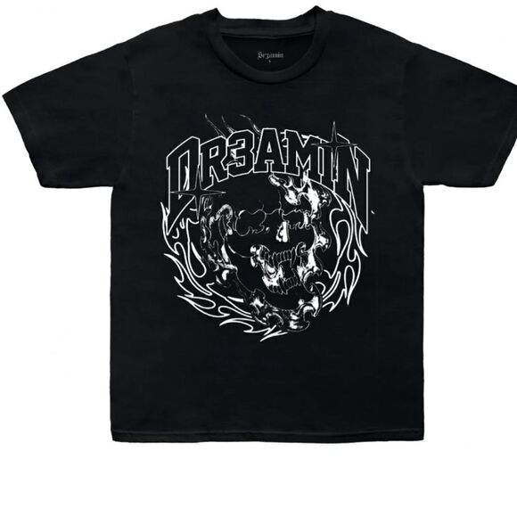 1796 New BLACK SKULL TEE Size Large - Picture 1 of 5